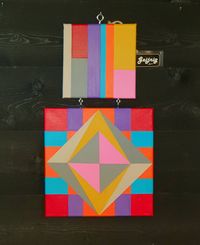 Hanger van twee doeken, multicolor 2